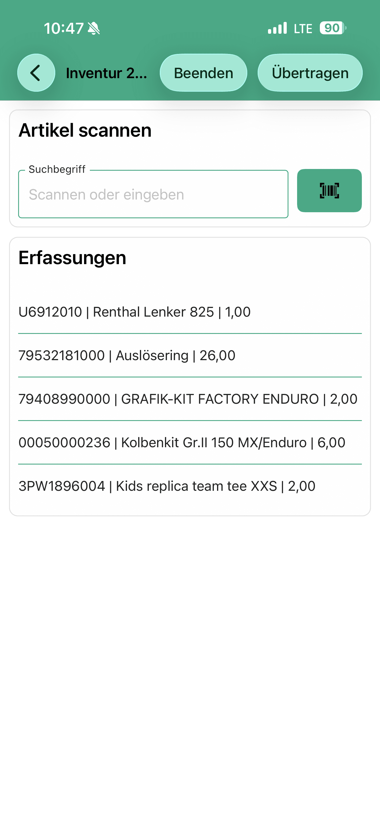 CSB-App Inventur-Scanner zur Bestandszählung